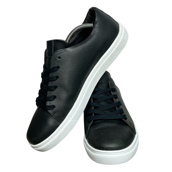 Helm The Xander Mens Size 11M Black Leather Sneakers Shoes Brazil WORN TWICE - Picture 2 of 8